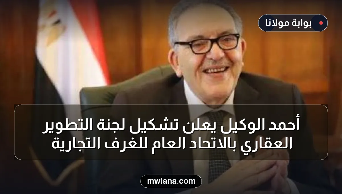 أحمد الوكيل يعلن تشكيل لجنة التطوير العقاري بالاتحاد العام للغرف التجارية