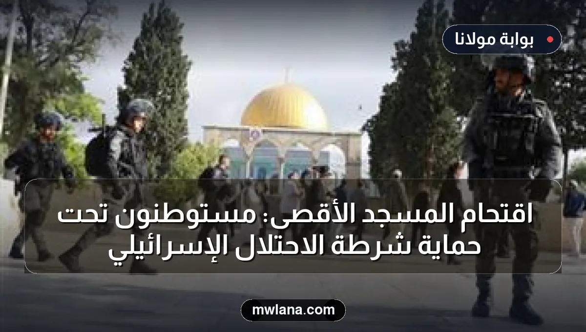 اقتحام المسجد الأقصى: مستوطنون تحت حماية شرطة الاحتلال الإسرائيلي