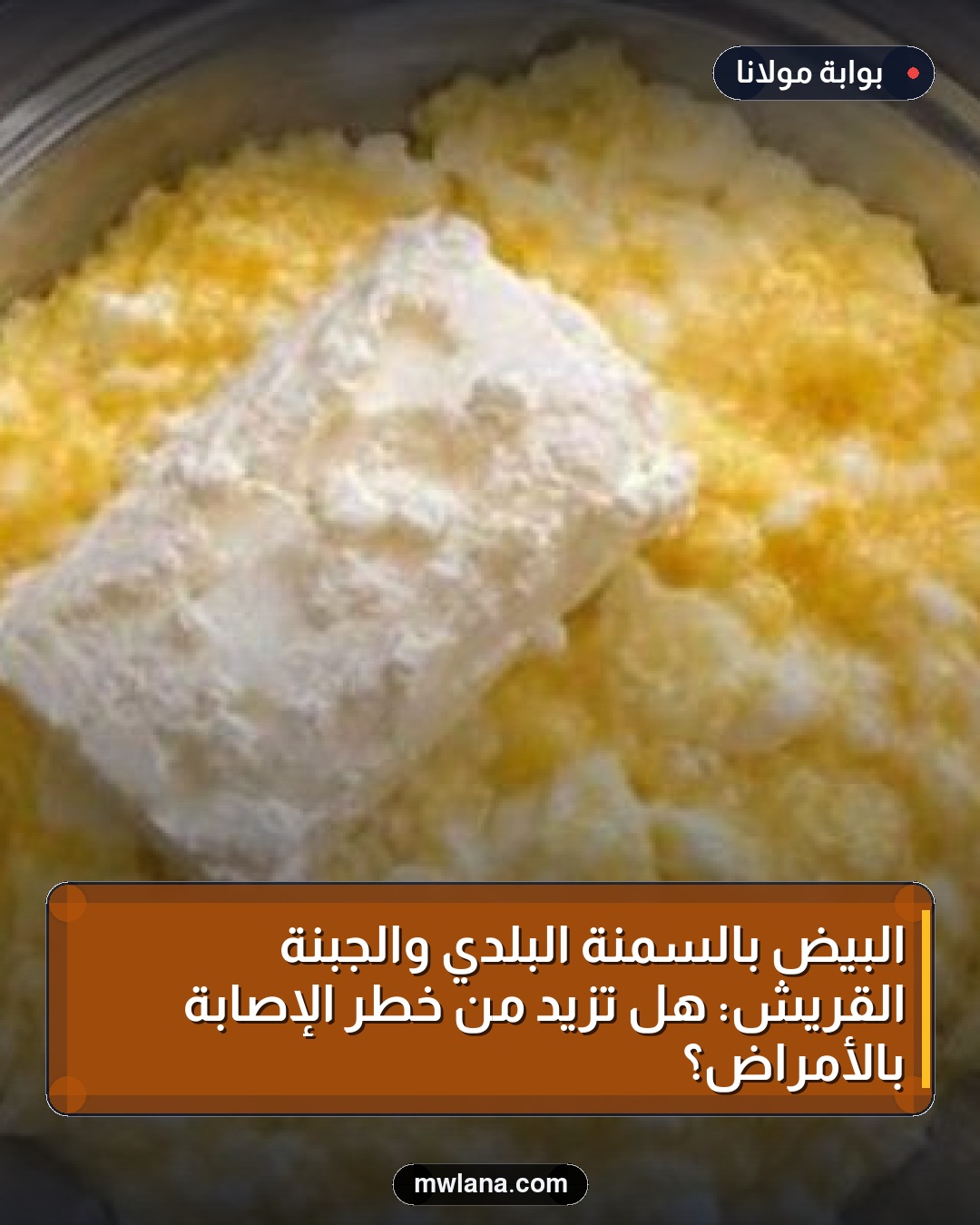 البيض بالسمنة البلدي والجبنة القريش: هل تزيد من خطر الإصابة بالأمراض؟