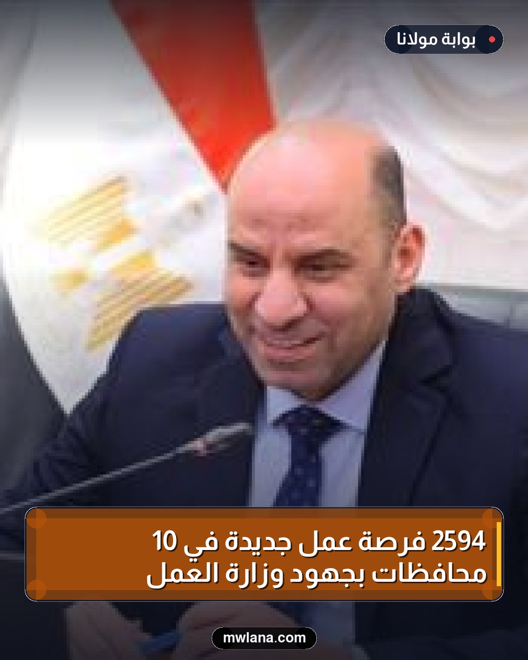 2594 فرصة عمل جديدة في 10 محافظات بجهود وزارة العمل