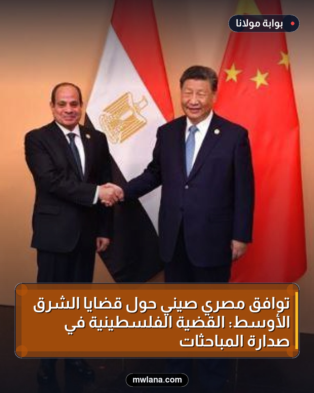 توافق مصري صيني حول قضايا الشرق الأوسط: القضية الفلسطينية في صدارة المباحثات