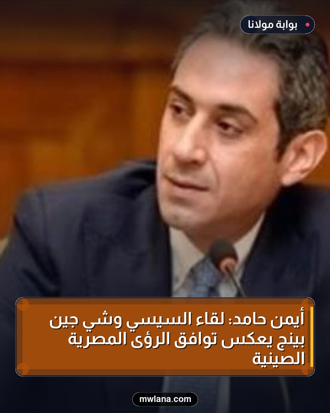 أيمن حامد: لقاء السيسي وشي جين بينج يعكس توافق الرؤى المصرية الصينية