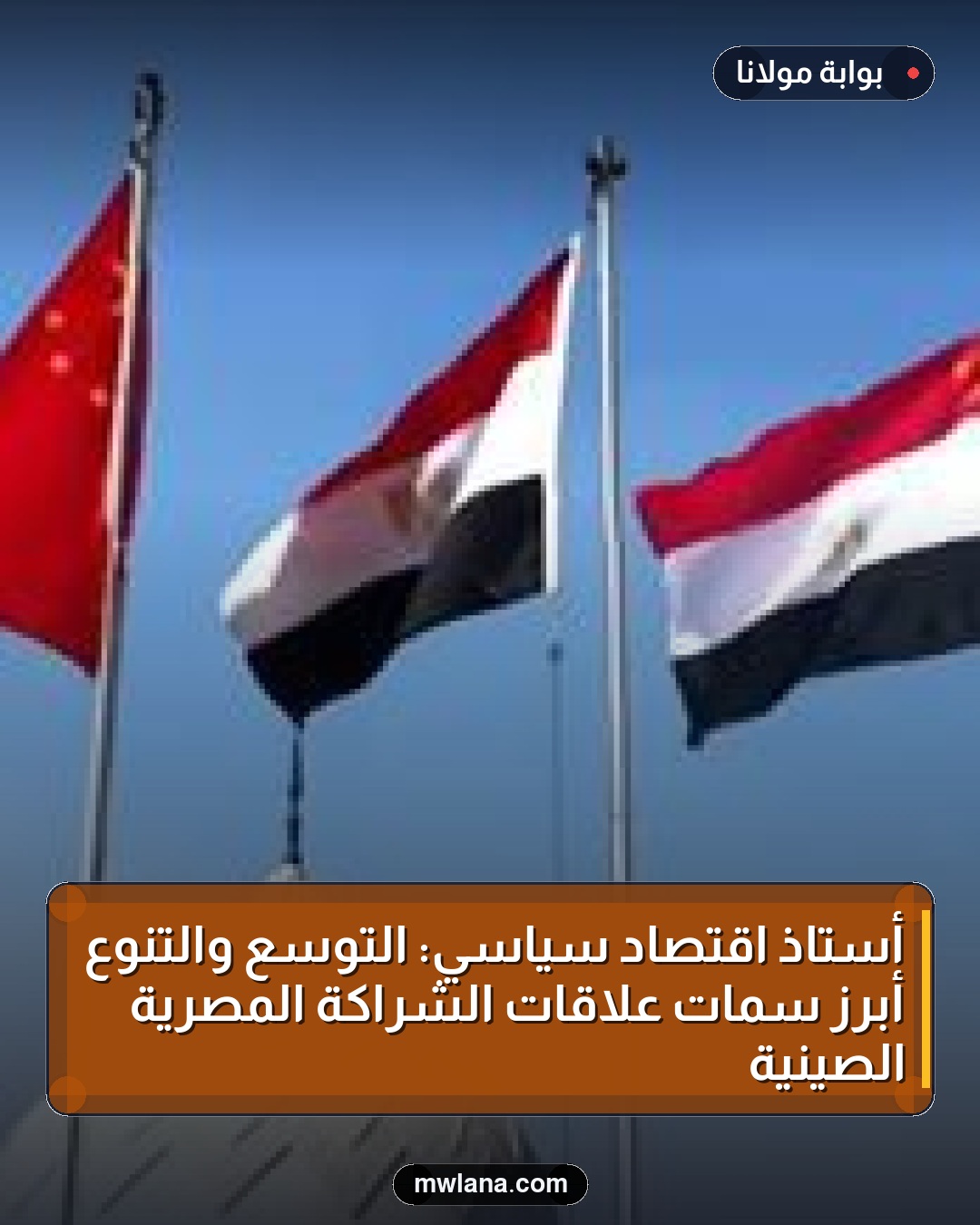 أستاذ اقتصاد سياسي: التوسع والتنوع أبرز سمات علاقات الشراكة المصرية الصينية