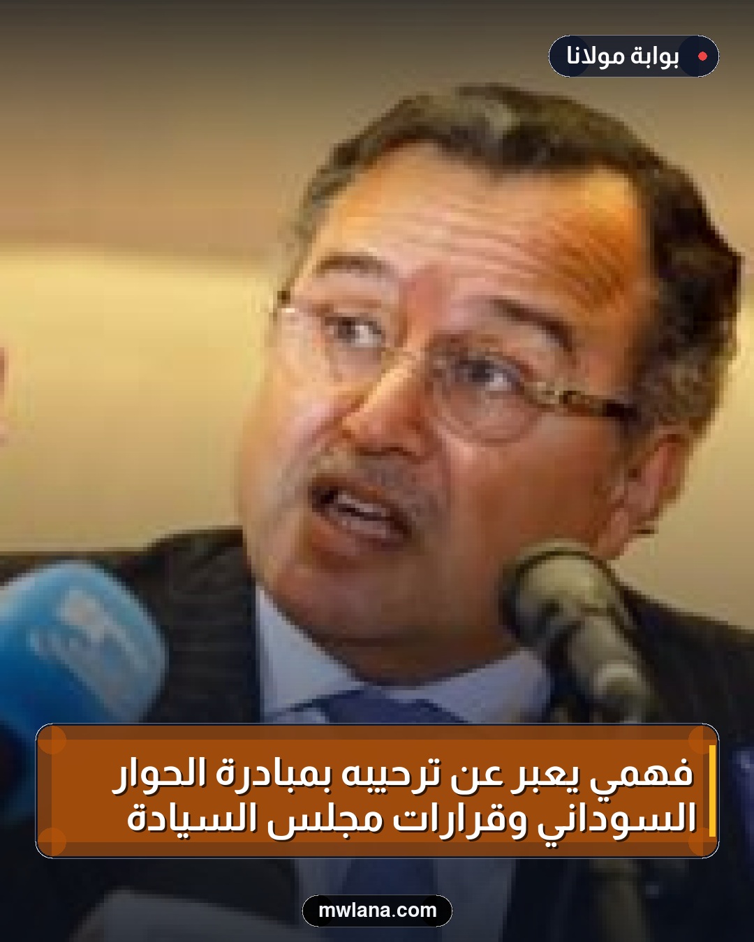 فهمي يُعبر عن ترحيبه بمبادرة الحوار السوداني وقرارات مجلس السيادة