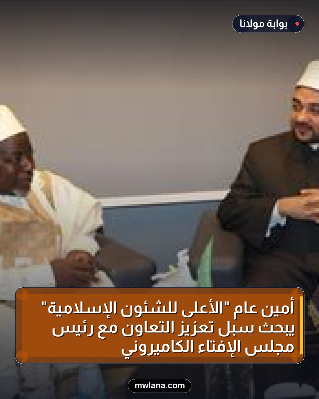 أمين عام "الأعلى للشئون الإسلامية" يبحث سبل تعزيز التعاون مع رئيس مجلس الإفتاء الكاميروني