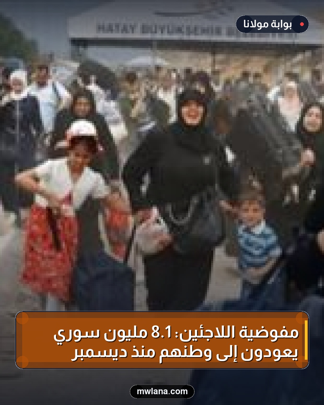 مفوضية اللاجئين: 1.8 مليون سوري يعودون إلى وطنهم منذ ديسمبر