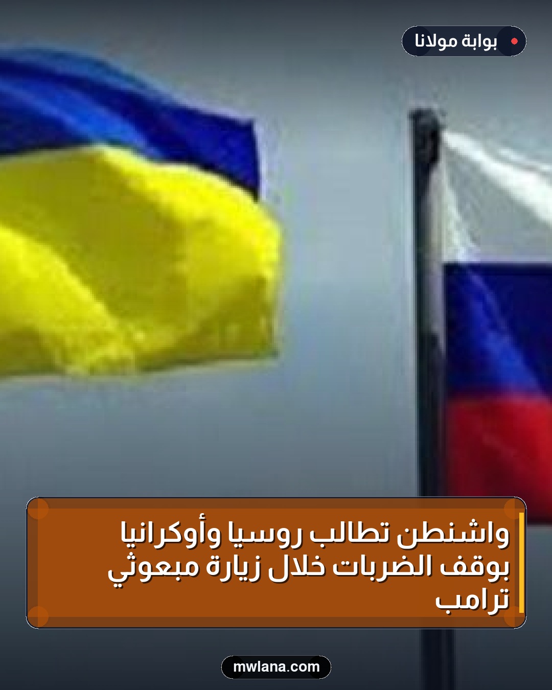 واشنطن تطالب روسيا وأوكرانيا بوقف الضربات خلال زيارة مبعوثي ترامب