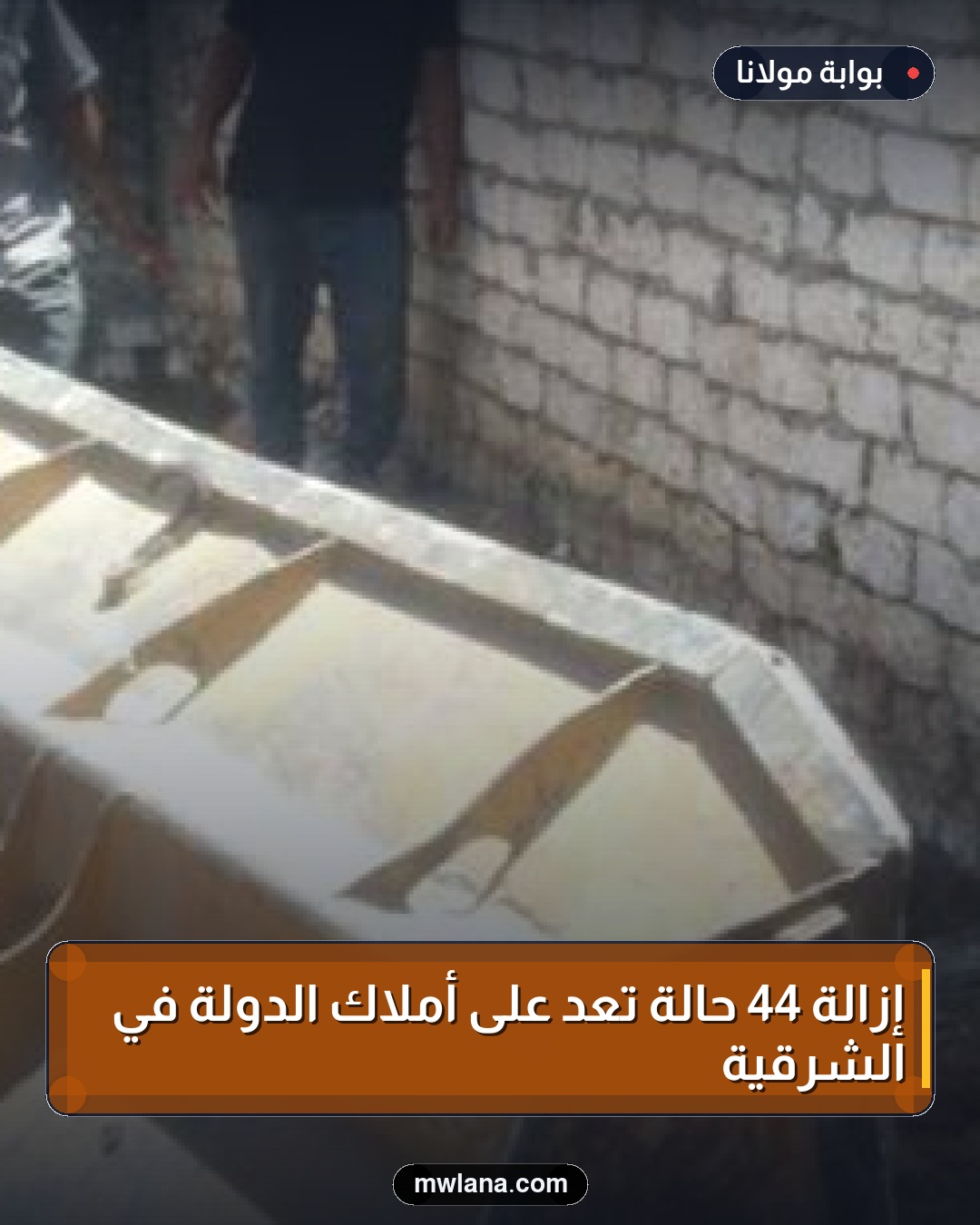 إزالة 44 حالة تعد على أملاك الدولة في الشرقية