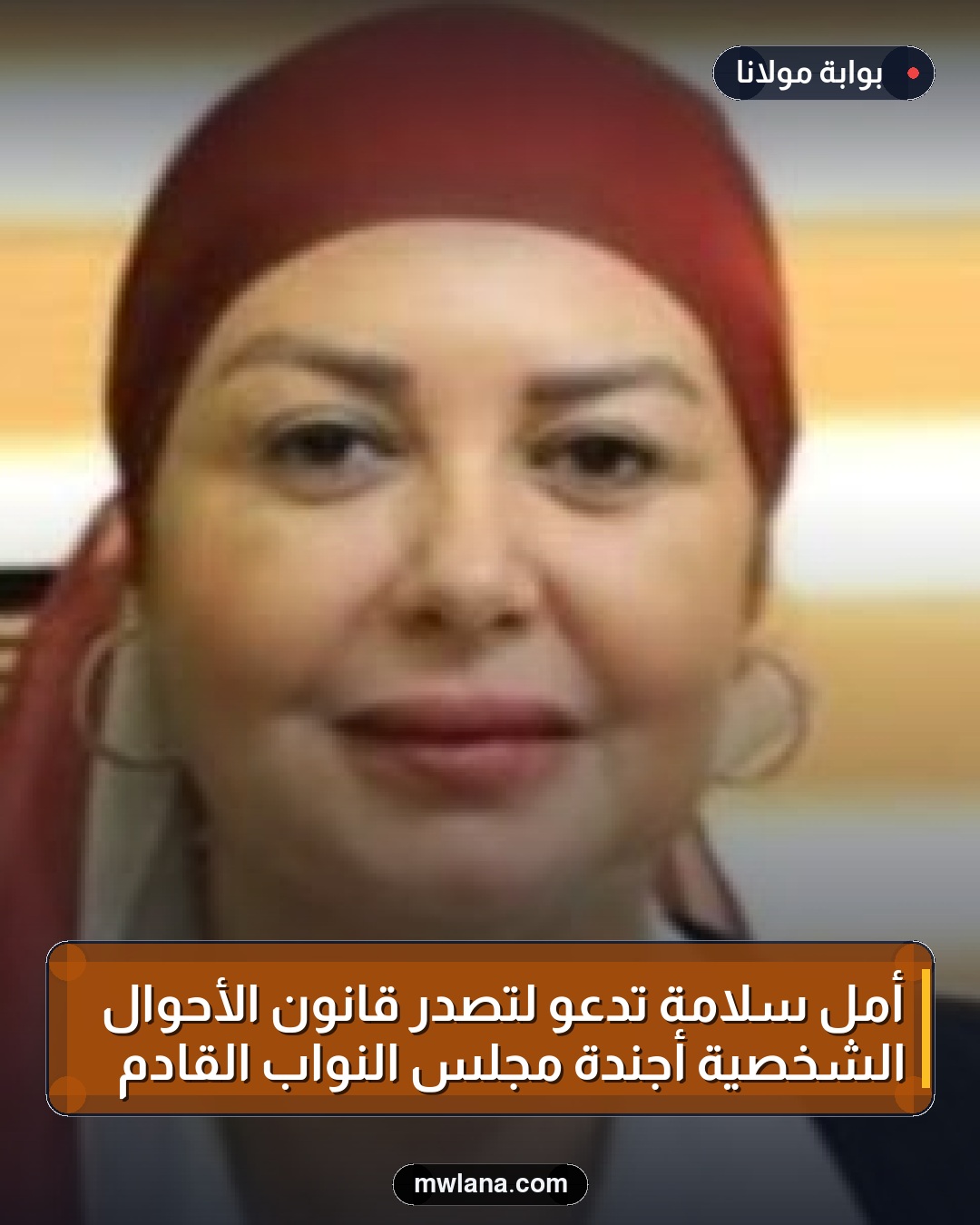 أمل سلامة تدعو لتصدر قانون الأحوال الشخصية أجندة مجلس النواب القادم