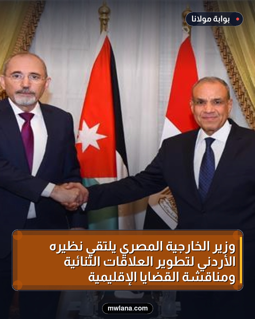 وزير الخارجية المصري يلتقي نظيره الأردني لتطوير العلاقات الثنائية ومناقشة القضايا الإقليمية