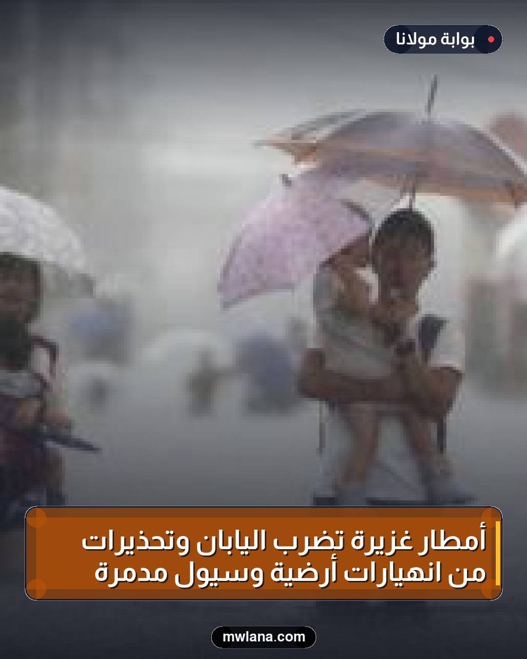 أمطار غزيرة تضرب اليابان وتحذيرات من انهيارات أرضية وسيول مدمرة
