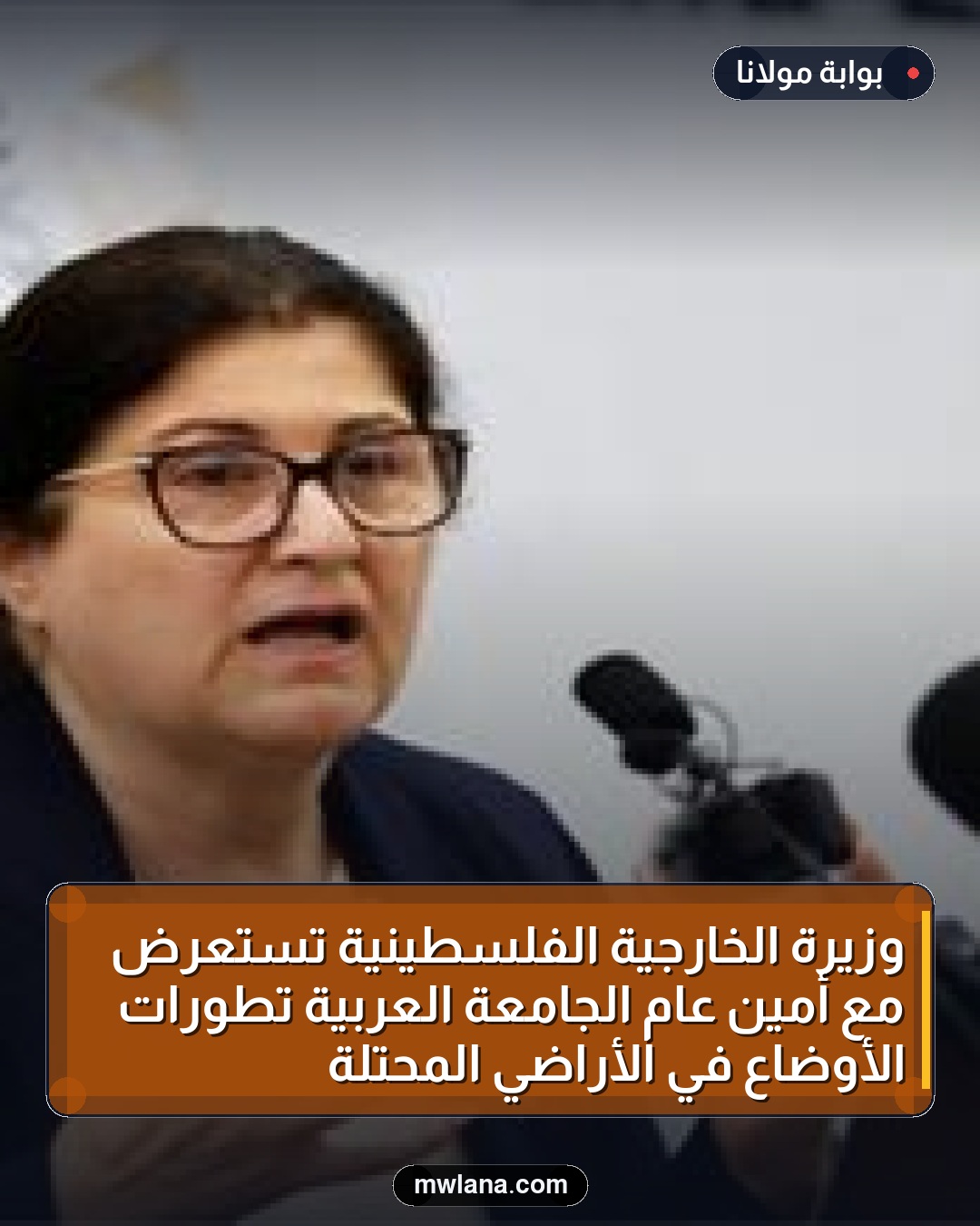 وزيرة الخارجية الفلسطينية تستعرض مع أمين عام الجامعة العربية تطورات الأوضاع في الأراضي المحتلة