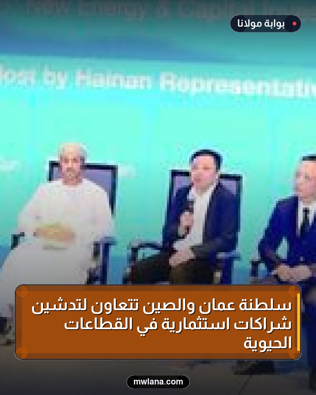 سلطنة عُمان والصين تتعاون لتدشين شراكات استثمارية في القطاعات الحيوية