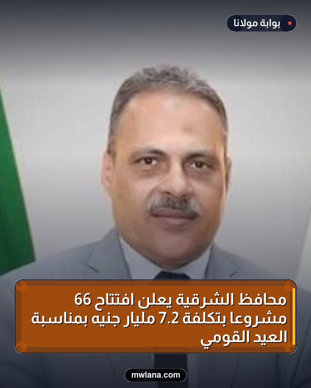 محافظ الشرقية يعلن افتتاح 66 مشروعاً بتكلفة 2.7 مليار جنيه بمناسبة العيد القومي