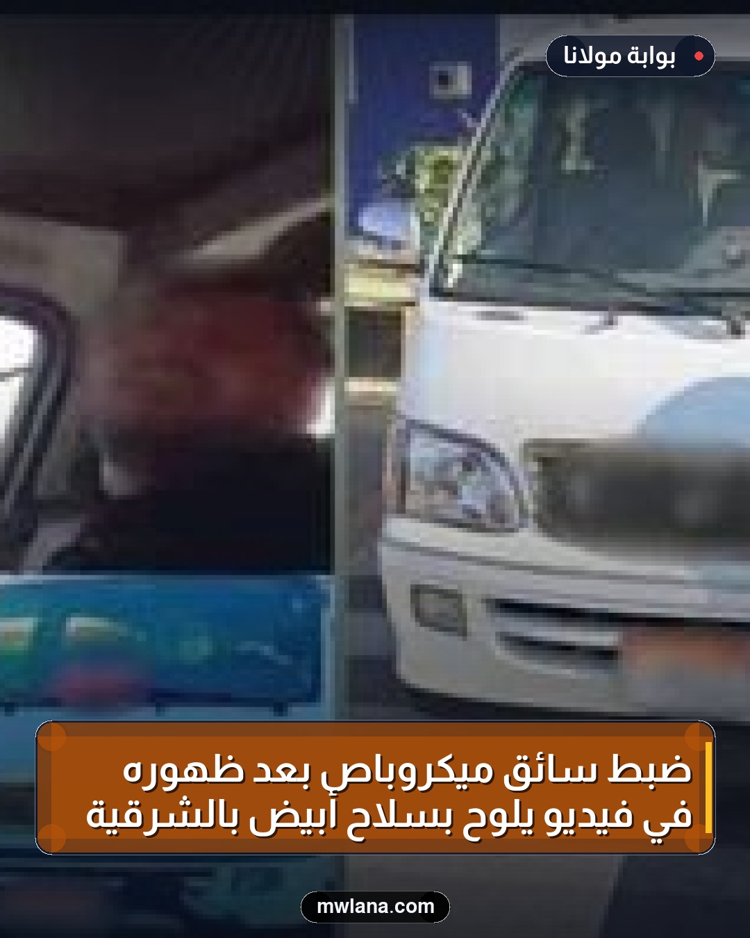 ضبط سائق ميكروباص بعد ظهوره في فيديو يلوّح بسلاح أبيض بالشرقية