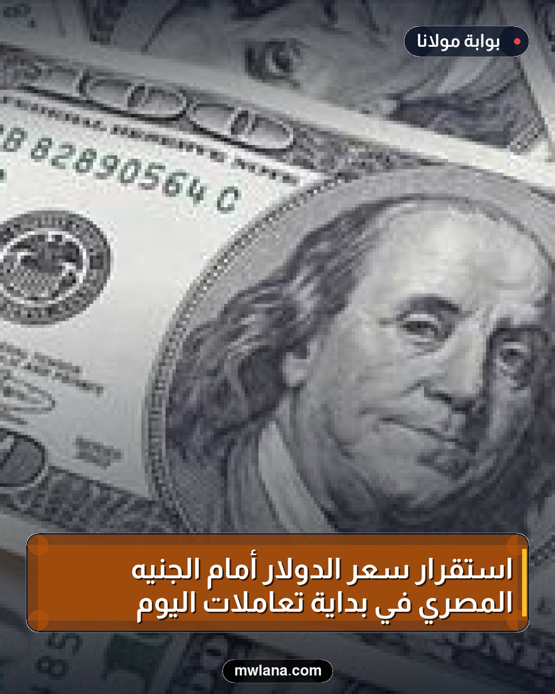 استقرار سعر الدولار أمام الجنيه المصري في بداية تعاملات اليوم